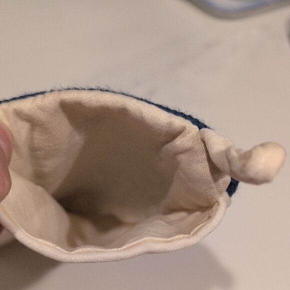 Vintage Handmade Embroidered Needlepoint Angel Christmas Stocking - Picture 6 of 8